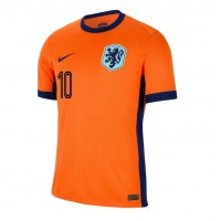 Holandsko Memphis Depay #10 Domáci futbalový dres ME 2024 Krátky Rukáv